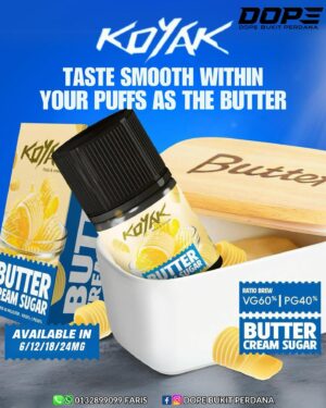 KOYAK 60ML FREEBASE BUTTER CREAM SUGAR PREMIUM