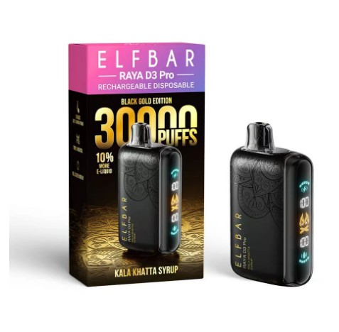 ELFBAR RAYA D3 PRO Disposable Vape – 30,000 Puffs, Rechargeable - Image 3