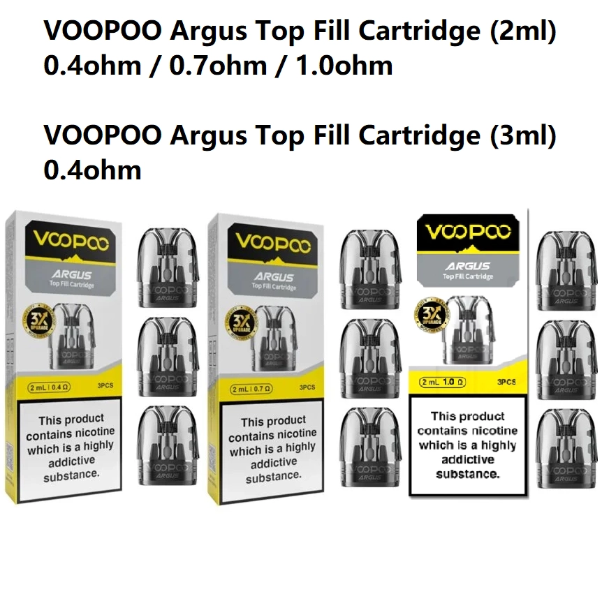 VOOPOO Argus Top Fill Cartridge (2ml) / (3ml)