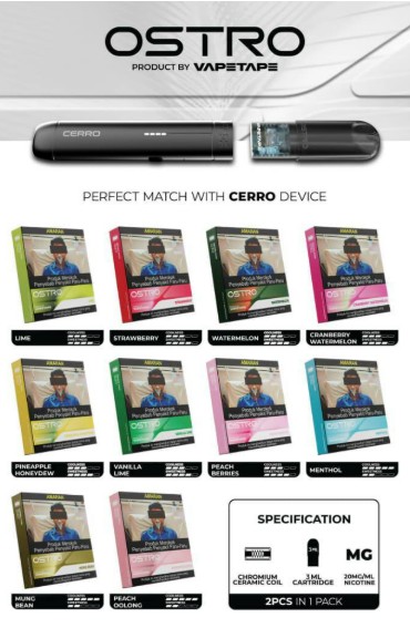 ASDF ️CERRO DEVICE OSTRO CARTRIDGE 2 IN 1 3ML BY VAPETAPE COMPATIBLE WITH RELX - Image 3