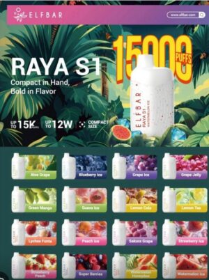 ELFBAR RAYA S1 15K PUFFS DISPOSABLE POD