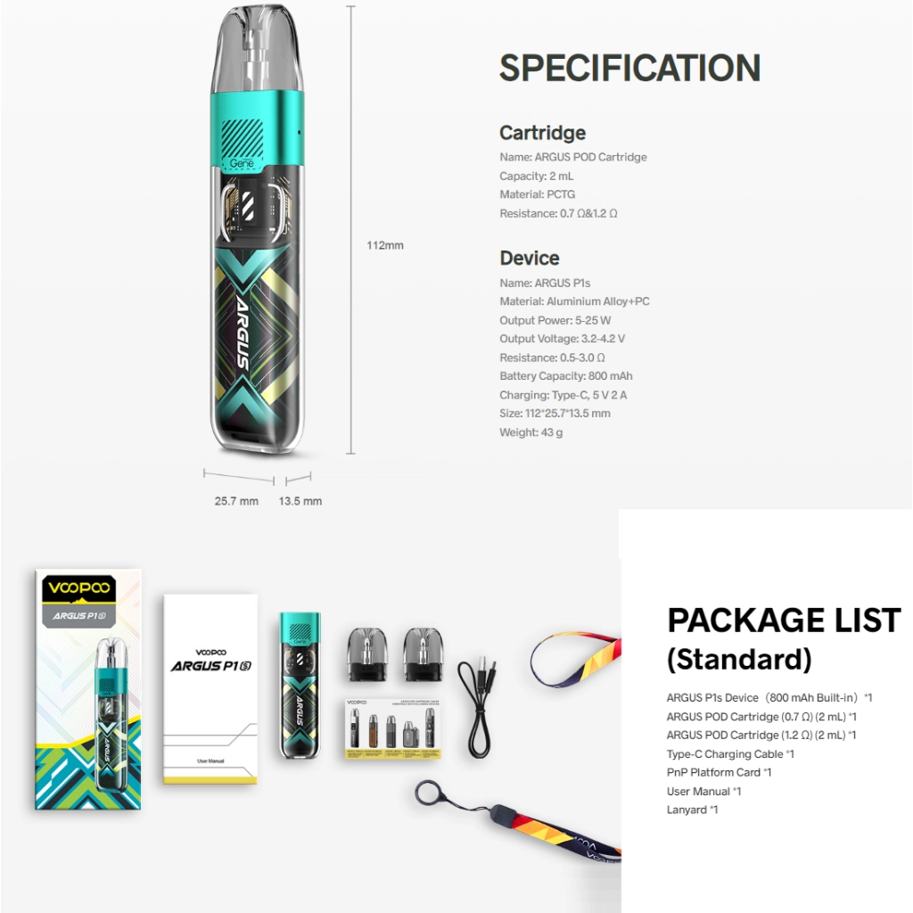 Voopoo Argus P1s kit - Image 2