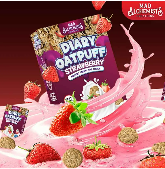 MAD ALCHEMIST DAIRY OATPUFF FREEBASE CREAMY SERIES 60ML