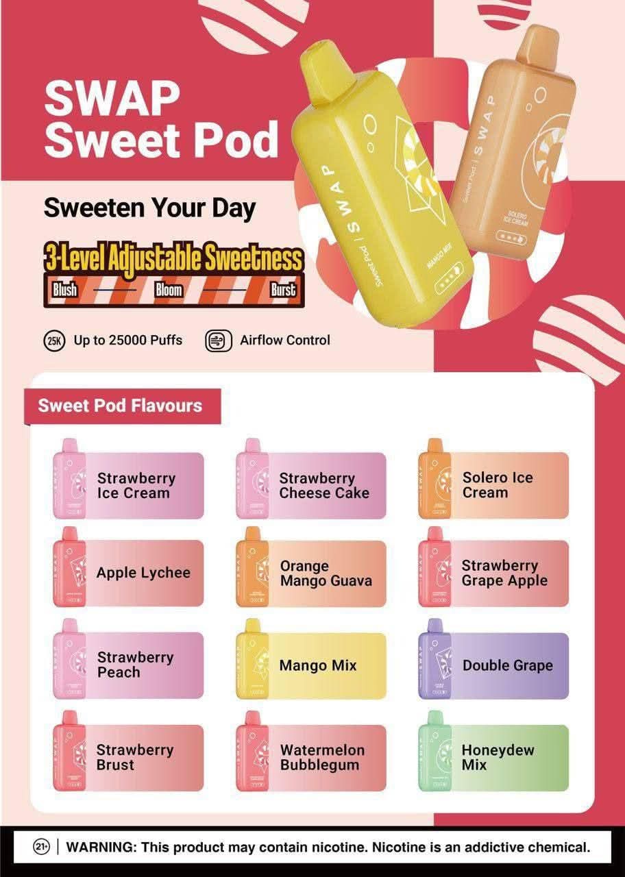 ELFBAR SWAP 25K PUFFS : PREFILLED POD ONLY / ELFBAR DEVICE (ASING Battery) - Image 3