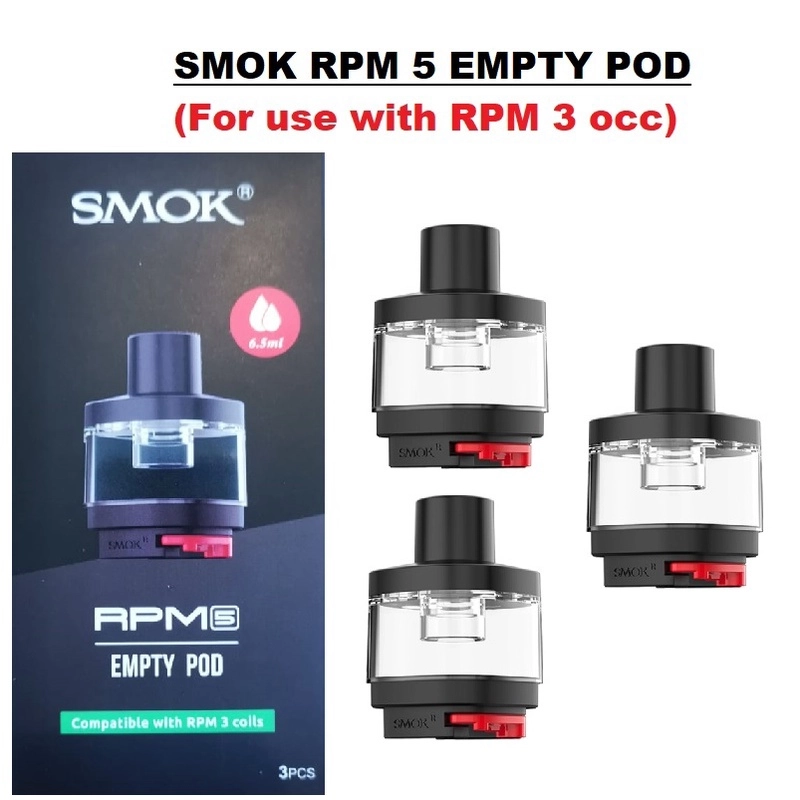 SMOK RPM 5 Empty Pods (fit for RPM 3 OCC)