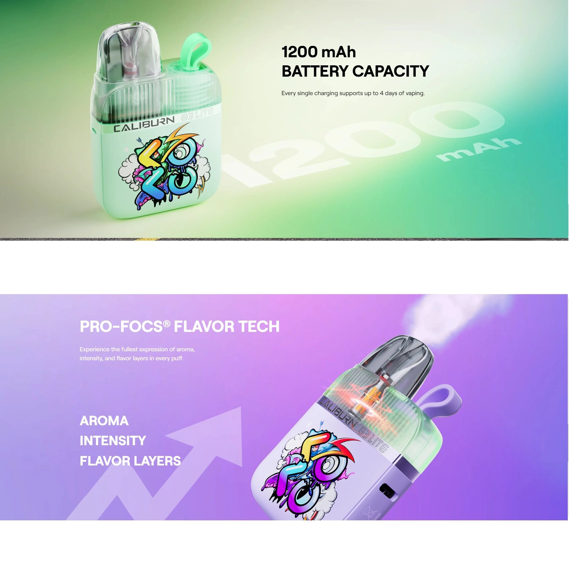 Uwell Caliburn G3 Lite KOKO Kit + Cartridge - Image 5